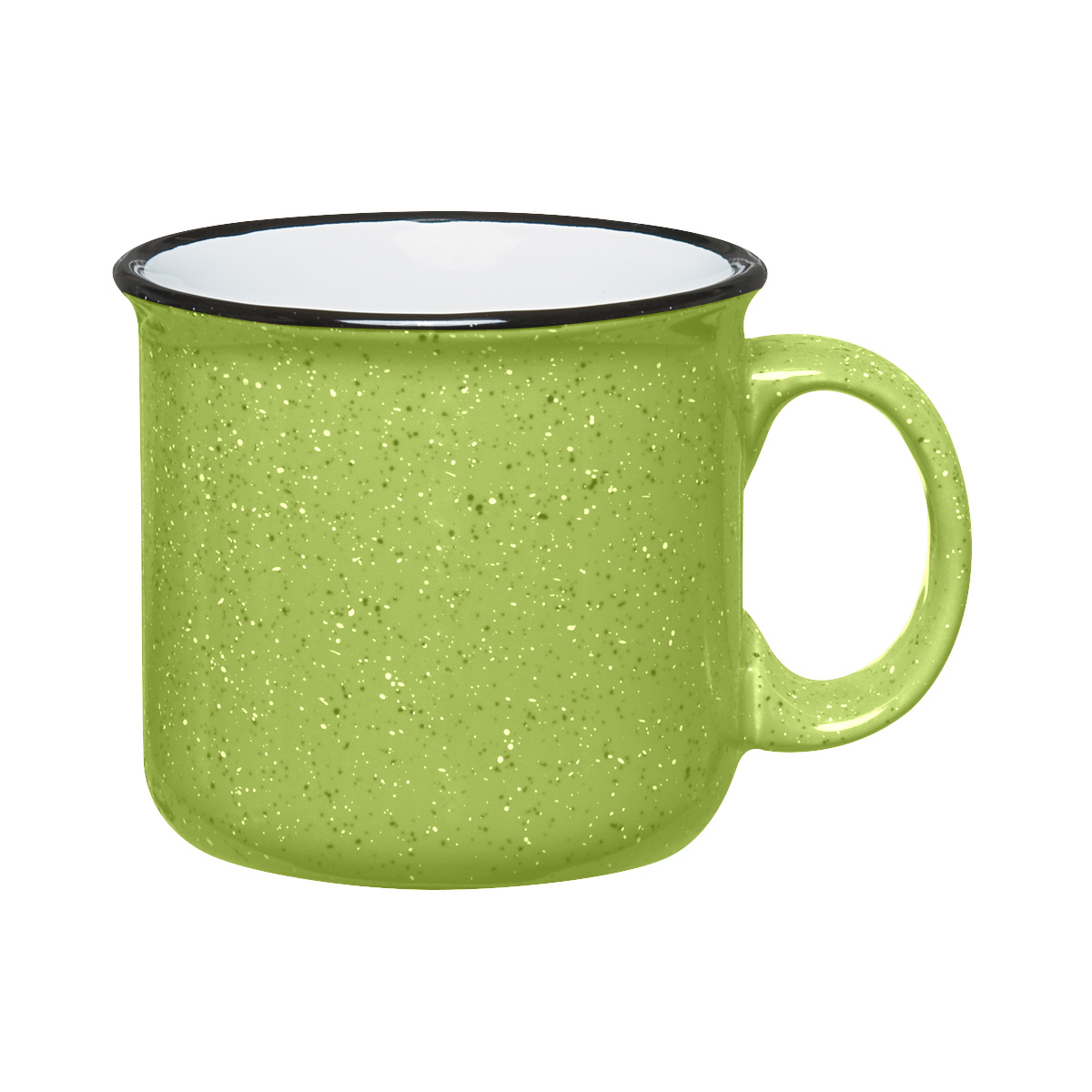 15 oz Ceramic Campfire Mug in LIME